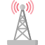Radio antenna emiting signals