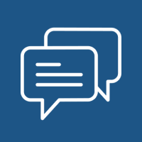 Consultation Icon that shows two chat bubbles