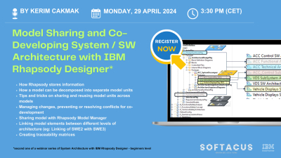 Webinar: Model Sharing & Co-Developing with IBM Rhapsody